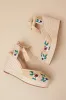 Vero Floral Raffia Lace-Up Espadrille Wedges sold by Lulus