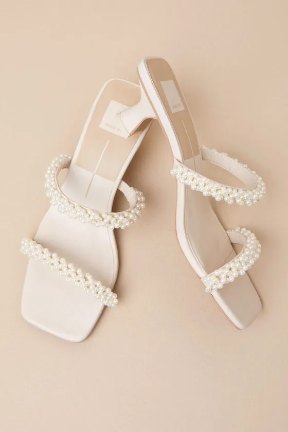 Boni Vanilla Pearl High Heel Slide Sandals sold by Lulus product image thumbnail 2