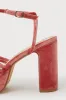 Nikina Rose Velvet Strappy Platform High Heel Sandals sold by Lulus