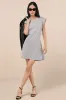 Feelin' Confident Heather Grey Cutout Mini Shirt Dress sold by Lulus