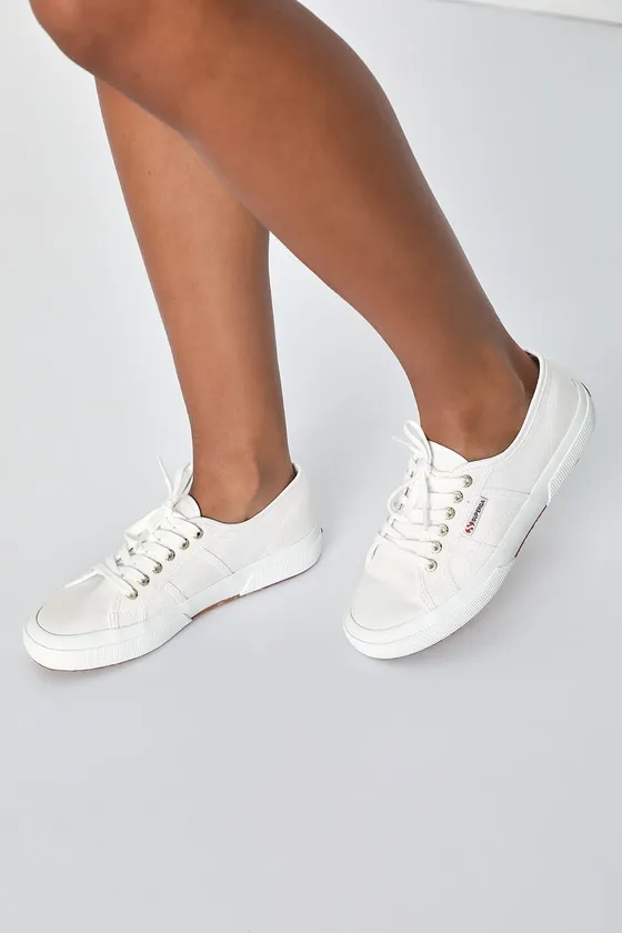 2750 COTU White and Gold Sneakers sold by Lulus