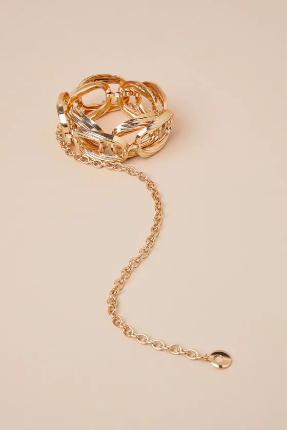 Bold Personality Gold Chunky Chain Belt sold by Lulus product image thumbnail 3