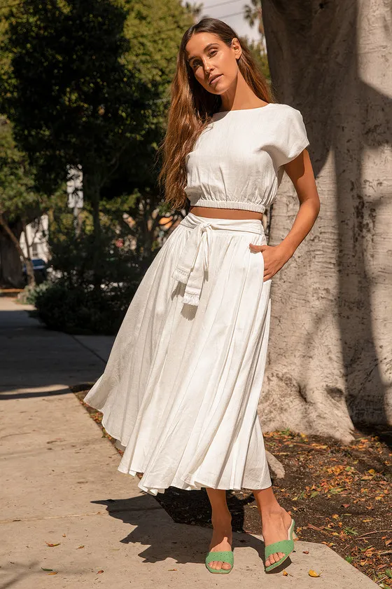 Brings You Back Ivory Two-Piece Midi Dress sold by Lulus product image thumbnail 3