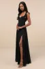 Dreamy Admiration Black Ruffled Maxi Dress sold by Lulus