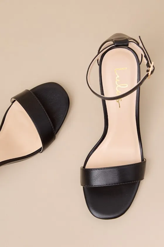 Arylee Black Ankle Strap Heels sold by Lulus product image thumbnail 4