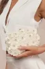 Blooming Addition Ivory Sequin Rhinestone Box Clutch sold by Lulus