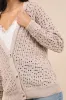 Dori Beige Loose Knit Button-Up Cardigan Sweater sold by Lulus
