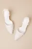 Marybella White Textured Slingback Pumps sold by Lulus