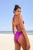 Coastin' Cutie Purple Triangle Halter Bikini Top sold by Lulus