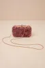 Composed Glitter Plum Purple Sequin Beaded Floral Clutch sold by Lulus