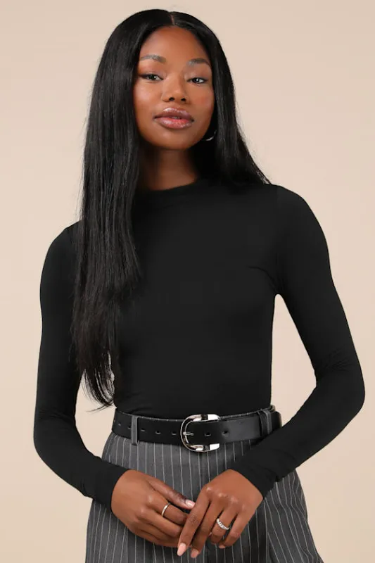 Anything is Posh-ible Black Top made by Lulus