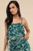 Belize Mentality Green Leaf Print Side-Tie Tank Top sold by Lulus