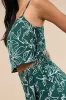Belize Mentality Green Leaf Print Side-Tie Tank Top sold by Lulus