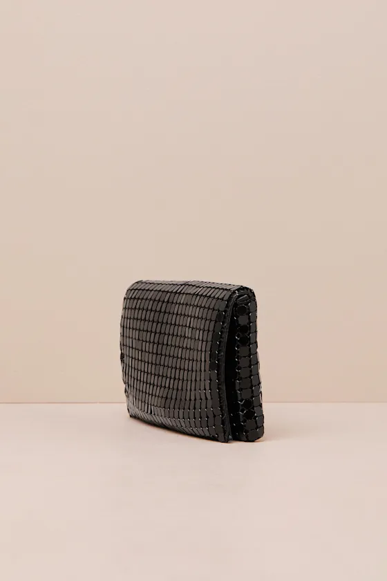 Brigit Black Metal Mesh Clutch sold by Lulus product image thumbnail 4