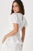 Twirl-wind Romance White Satin Tiered Midi Dress sold by Lulus