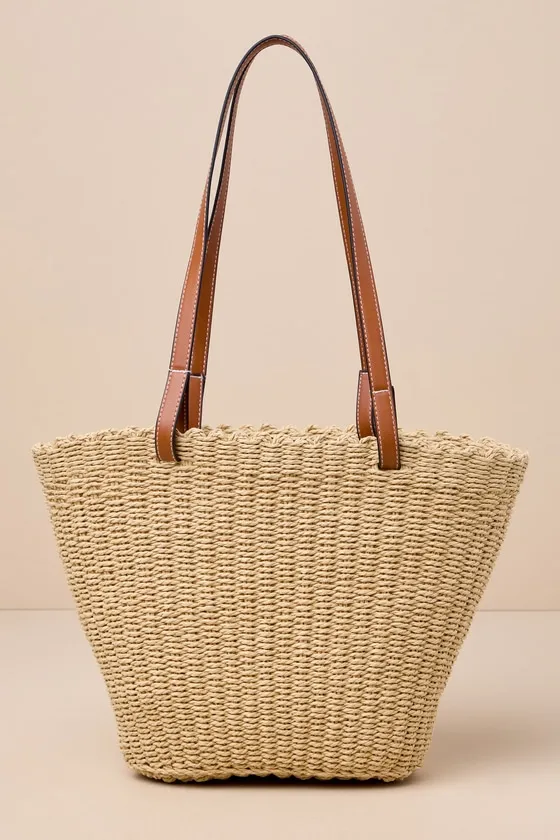 Summer Mode Beige Woven Shoulder Bag sold by Lulus product image thumbnail 3