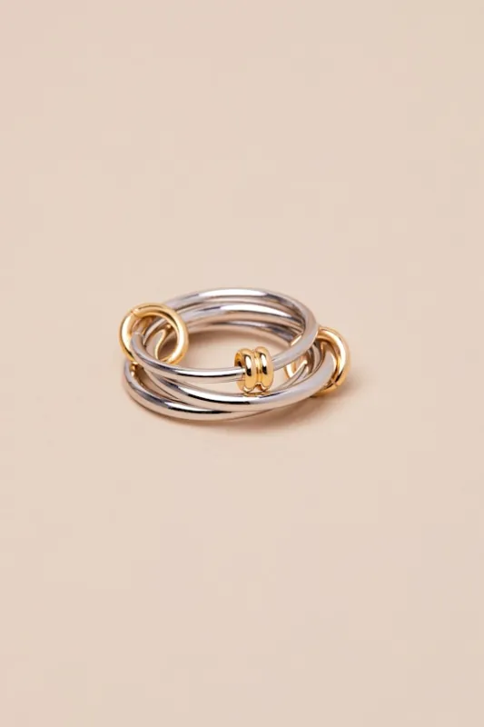 Sleek Arrangement Silver Stacked Ring sold by Lulus