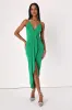 Dreamy Date Green Surplice Midi Dress sold by Lulus