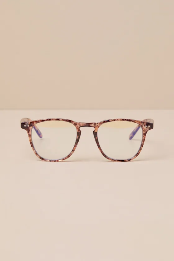 Competent Look Brown Tortoiseshell Round Blue Light Glasses sold by Lulus product image thumbnail 2