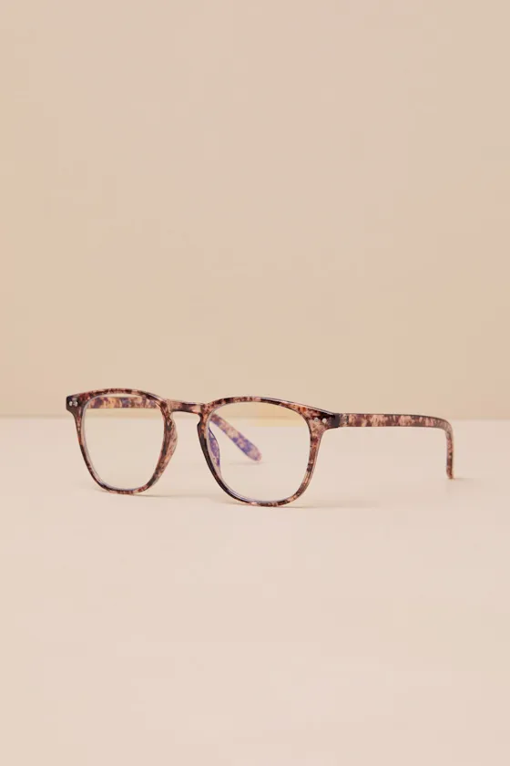 Competent Look Brown Tortoiseshell Round Blue Light Glasses sold by Lulus product image thumbnail 3