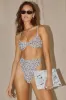 Seashore Black and White Animal High-Waisted Bikini Bottoms sold by Lulus