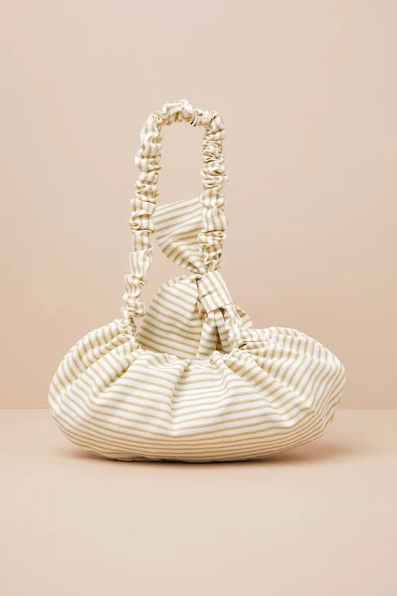Crossbowie Ivory Striped Bow Bag sold by Lulus product image thumbnail 4