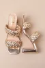 Louella Soft Gold High Heel Sandals sold by Lulus