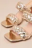 Louella Soft Gold High Heel Sandals sold by Lulus