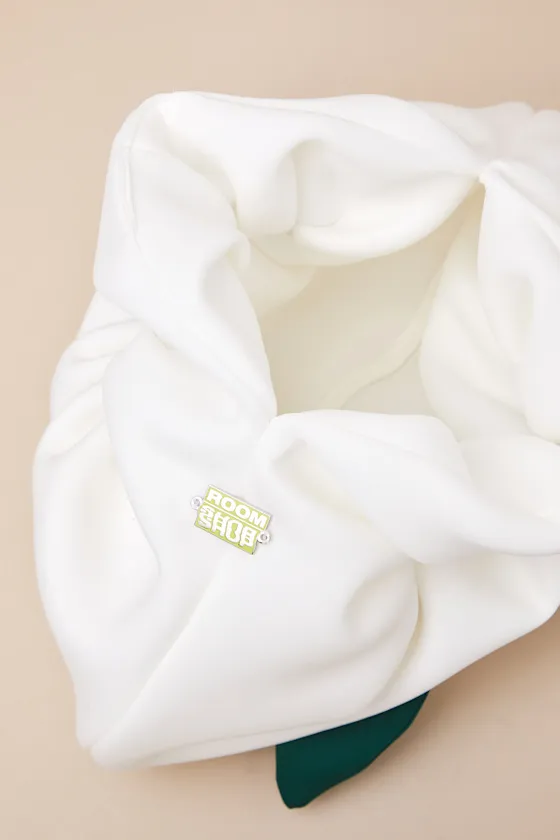 Fondant Ivory Scrunched Rosette Bag sold by Lulus product image thumbnail 4