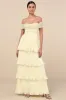 Always Remarkable Pale Yellow Off-the-Shoulder Maxi Dress sold by Lulus