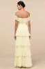 Always Remarkable Pale Yellow Off-the-Shoulder Maxi Dress sold by Lulus