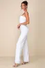 Devoted to Fun Ivory One-Shoulder Sleeveless Jumpsuit sold by Lulus