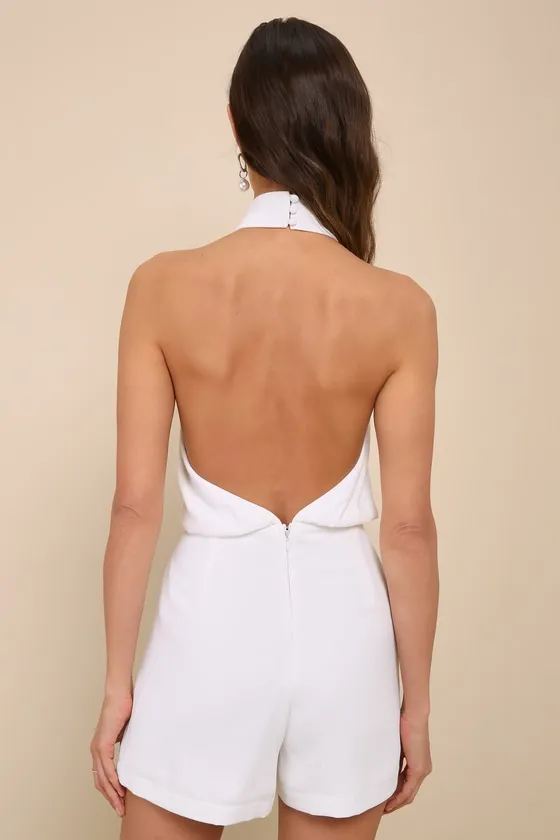 Moment for Life White Halter Romper sold by Lulus product image thumbnail 4