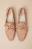 Lakin Bamboo Leather Loafers sold by Lulus
