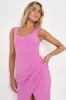 Always Beautiful Rose Pink Sleeveless Tulip Midi Dress sold by Lulus
