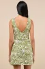 Fenicia Green Abstract Floral Embroidered Mini Dress sold by Lulus