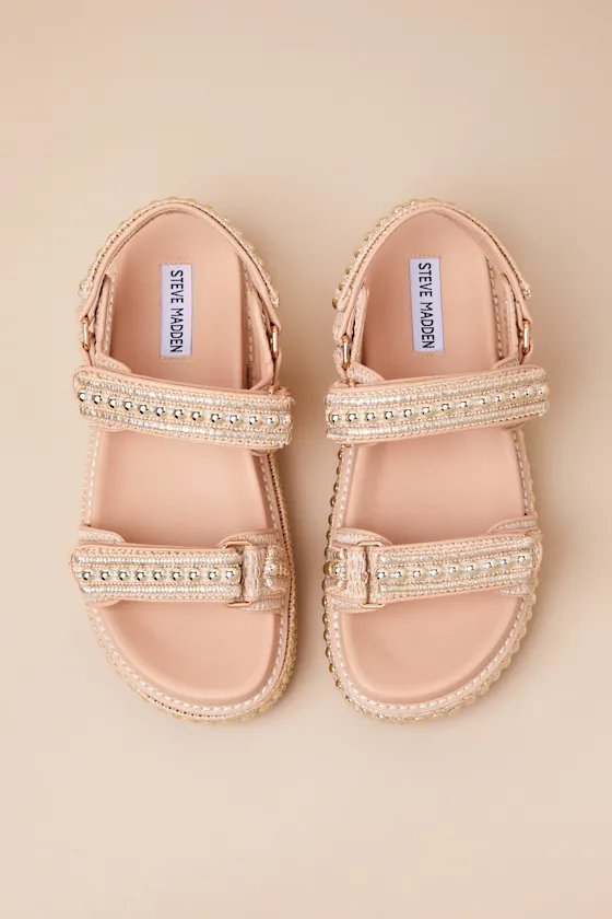 Big Mona Metallic Gold Multi Slingback Flatform Sandals sold by Lulus product image thumbnail 2