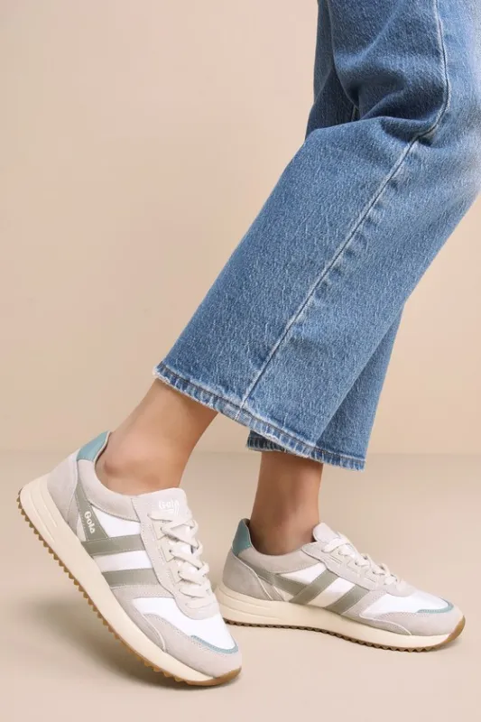 Chicago Off White Color Block Suede Leather Sneakers sold by Lulus
