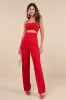 Major Sensation Red Sleeveless Cutout Jumpsuit sold by Lulus