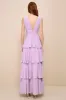 Amazing Evening Lavender Tiered Maxi Dress sold by Lulus