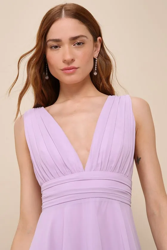 Amazing Evening Lavender Tiered Maxi Dress sold by Lulus product image thumbnail 4