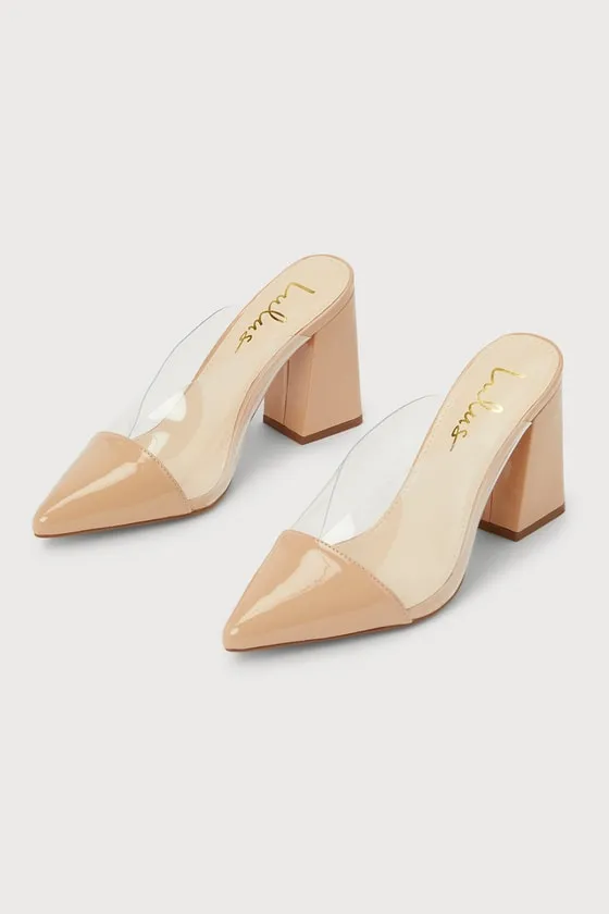 Shilo Light Nude Patent Pointed-Toe Pumps sold by Lulus product image thumbnail 2