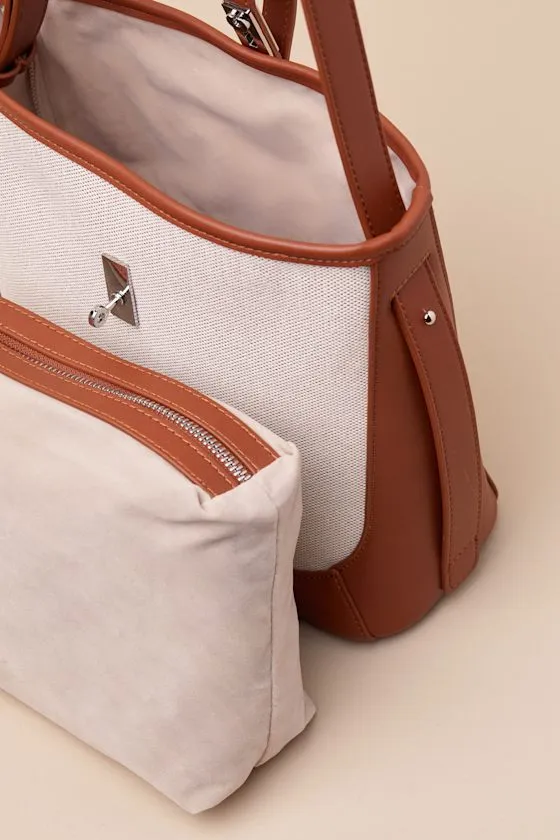 Nakia Ivory and Brown Crossbody Bag sold by Lulus product image thumbnail 4