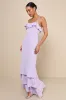 Lively Evenings Lavender Sleeveless Tiered Maxi Dress sold by Lulus