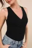 Kosta Black Ruched Jersey Knit Tank Top sold by Lulus
