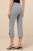 Zinni Black and White Gingham Embroidered Capri Pants sold by Lulus