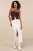 Kelani Brown Textured Knit Halter Crop Top sold by Lulus