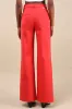 Far Out Red High-Rise Raw Hem Wide-Leg Jeans sold by Lulus
