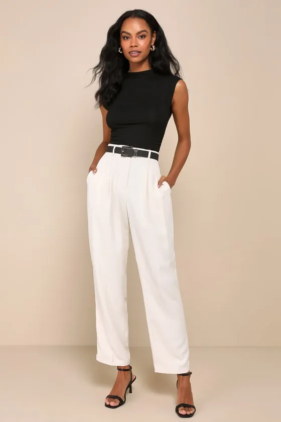 Effortless Reputation Black Mock Neck Ruched Sleeveless Bodysuit sold by Lulus product image thumbnail 3