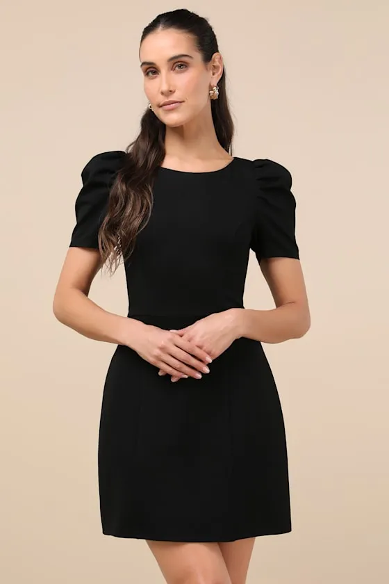 Kasai Black Short Sleeve Mini Dress sold by Lulus product image thumbnail 3